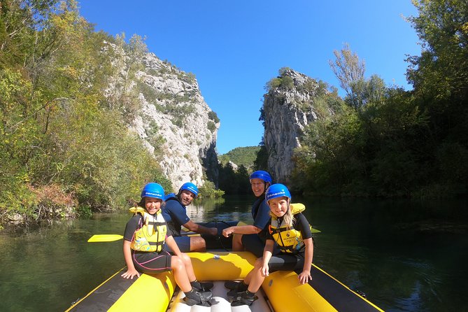 Private rafting on Cetina river with caving & cliff jumping,free photos & videos - Warm-up on calm water, then 12 km of easy Cetina rapids