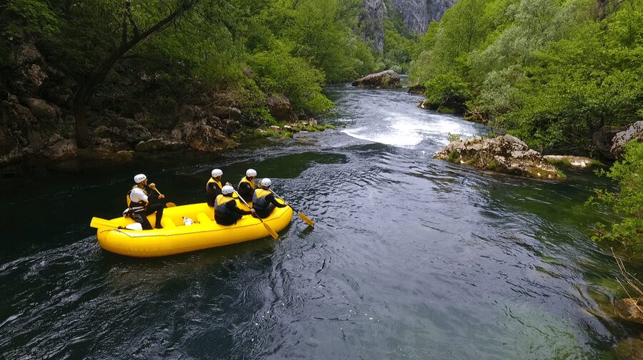 Rafting on the Cetina river - Getting there: Rafting Pinta timing from 09:30 or 14:30