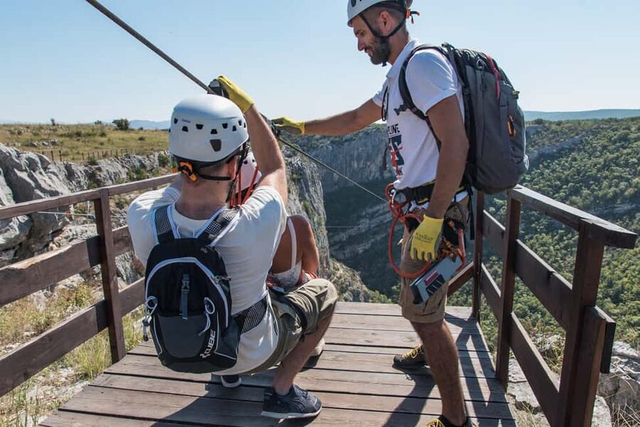 Šibenik : Zipline Šibenik - Čikola Canyon - Key highlights you will feel fast