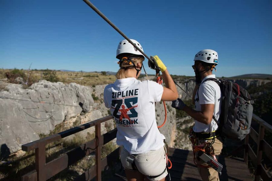 Šibenik : Zipline Šibenik - Čikola Canyon - Safety and guiding: what you can count on