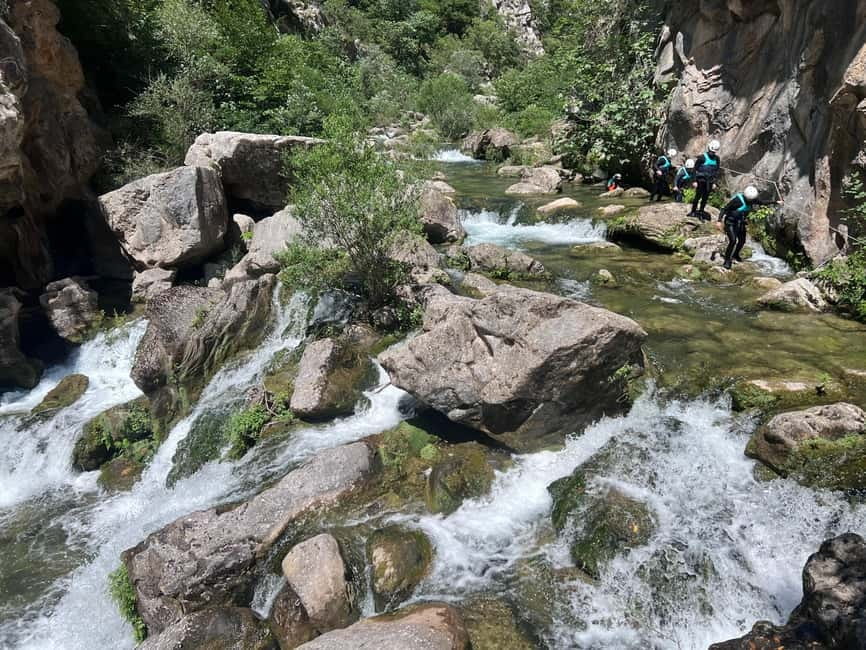 Small Group Canyoning with proffesional guide - Photos, water moments, and avoiding dead time