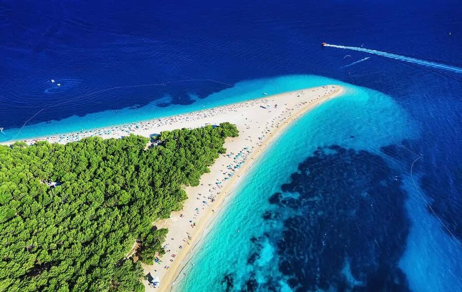 Speedboat to 3 islands: Hvar, Brač, Zečevo with watersports - Bol on Brač: stone streets first, then the sea