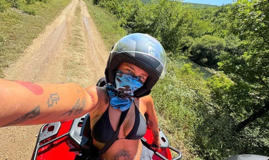 Split: ATV Quad Tour with waterfall swim - The early part of the ride: safety briefing and finding your rhythm