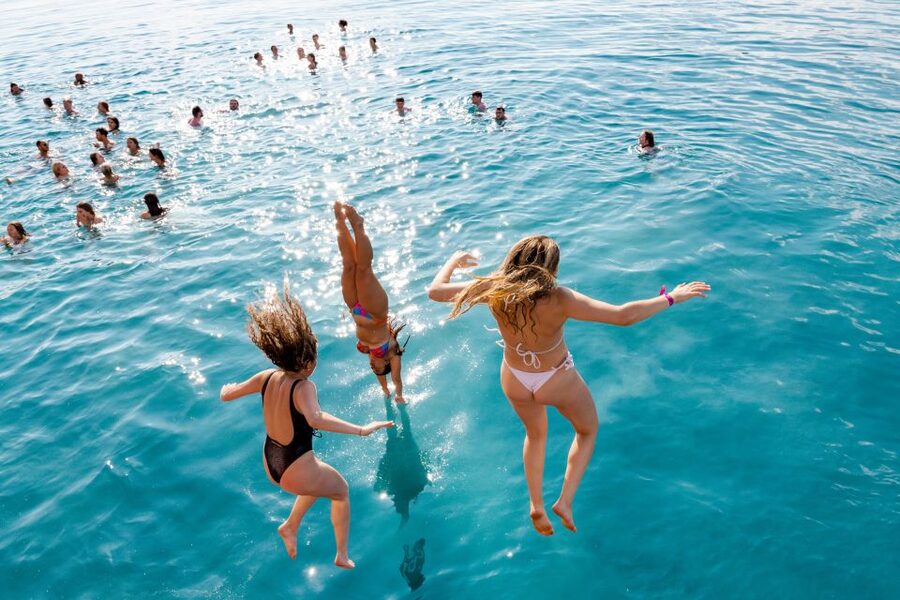 Split: Blue Lagoon Boat Party with DJs, Shots & After Party - Drvenik Veli and sunset cruising: the bridge between swimming and club night