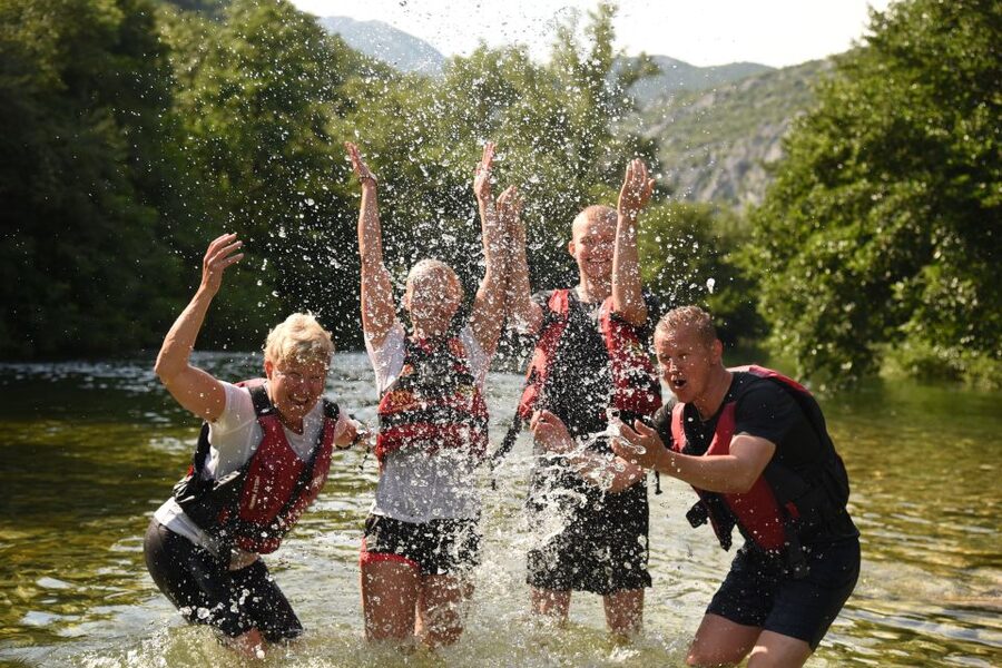 Split: Cetina River Rafting with Cliff Jumping Tour - Stop to swim and jump: optional adrenaline with a limit