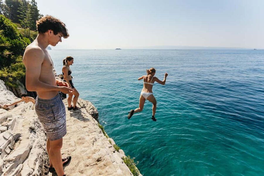 Split: Cliff Jumping & Deep Water Solo Tour - Warm-Up Climbs, Then Stepping Up to Real Routes