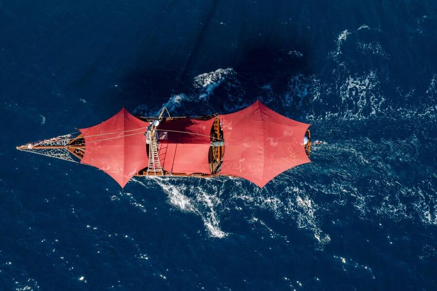 Split: Cruise on Columbo's Pirate Ship "Santa Maria" - The Swim and Snorkel Stop: Clear Water Time With Gear Included
