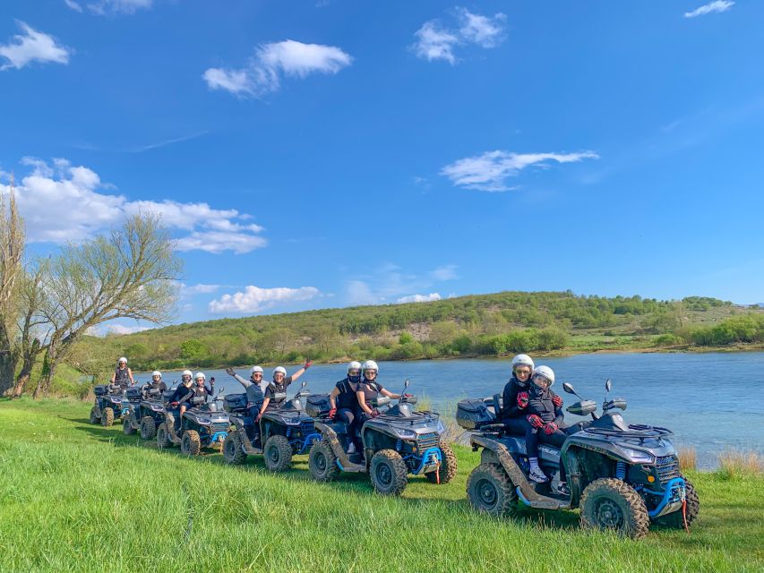 Split: Dalmatian Quad Tour with River Swimming & Picnic - Cetina River swim stop in summer: beautiful, cold, and fast-moving