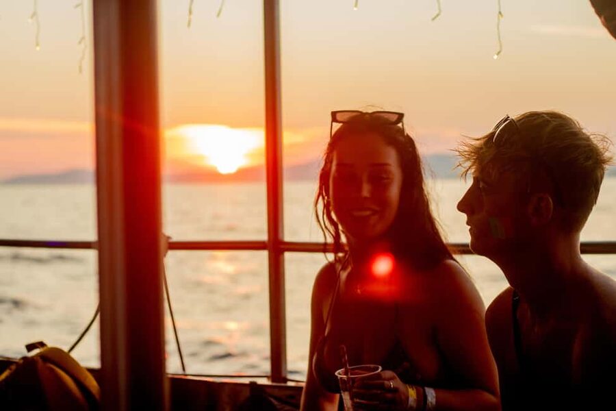 Split: Floating Festival Boat Party with Electronic Music - Boarding the boat: DJs on the water, bar on deck, real party energy