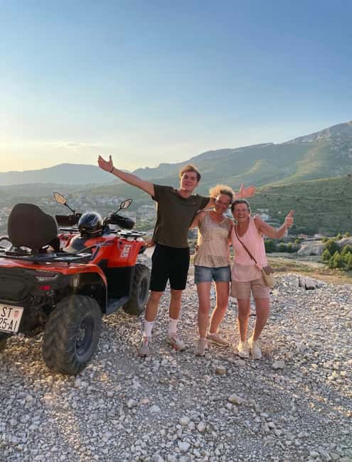 SPLIT: Guided ATV Tour Gornja Podstrana & Horses - The sunset tour at 5:30 PM: tavern snacks and optional horseback