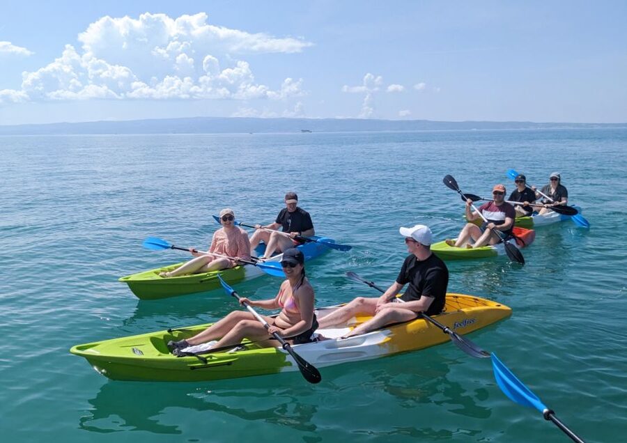 Split: Guided Kayak Adventure Tour - Back to the Adriatic: cliffs, islands, and that blue-water feeling