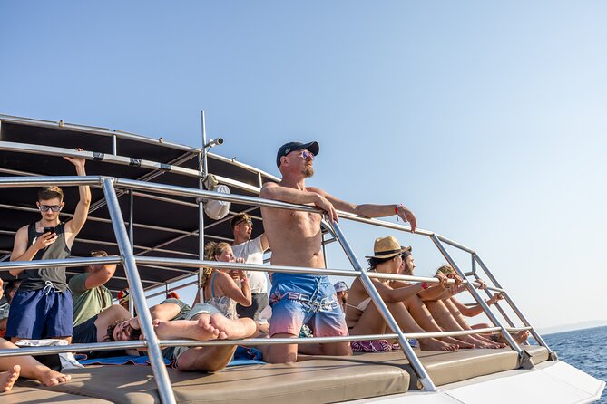 Split: Hvar, Brač, and Pakleni Cruise with Lunch and Drinks - On the water again: lunch timing while you cruise toward Brač