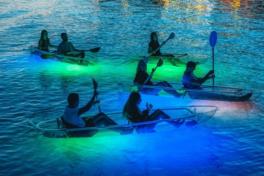 Split: Illuminated Evening Guided Kayaking Tour - The Small Beach Stop: Starry Views and a Close-Up Seabed Moment