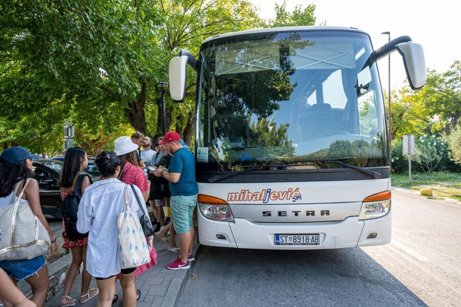 Split: Krka Waterfalls Guided Day Trip with Swim & Boat Tour - From Split to Krka, With a Game Plan