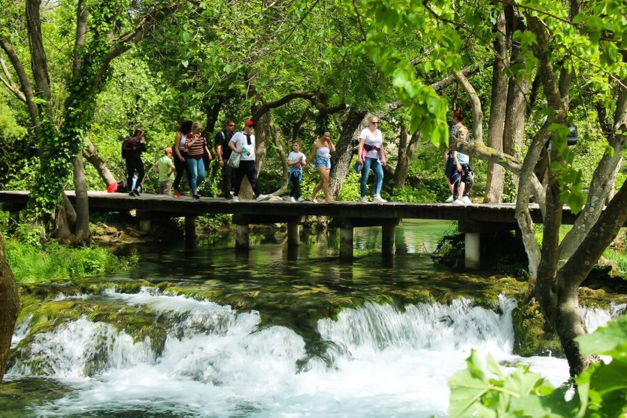 Split: Krka Waterfalls With Boat Cruise, Wine and Olive Oil - The short boat cruise: a different angle on the same river