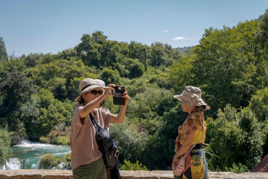 Split: Krka Waterfalls With Boat Cruise, Wine and Olive Oil - The Skradinski buk walkway: where the views make sense