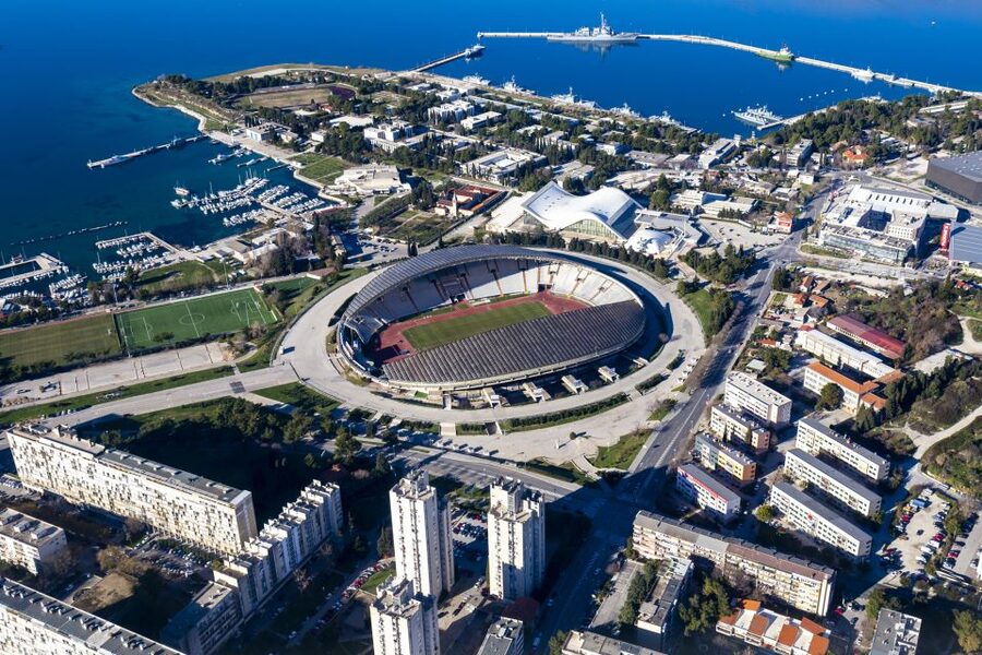 Split: Old Town Guided Bike Tour with Poljud Stadium - Getting Started in Split’s Center, Bike and Helmet First