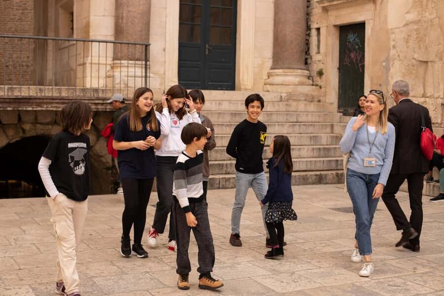 Split: Private Walking Tour for Families with kids (5-17y) - The Perystil stop: learning how Diocletian ruled up close