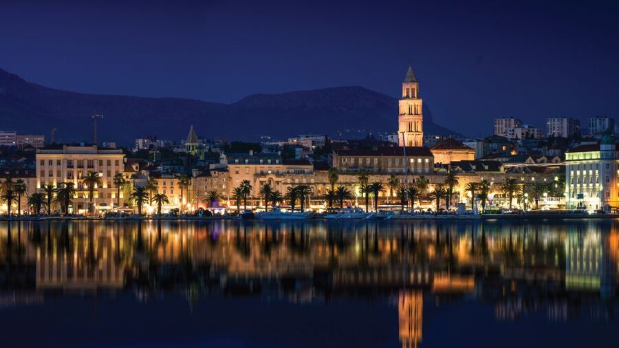 Split: Riviera Sunset Cruise & Swim with Summer Vibes - Old Town from the water, plus the host who helps with photos