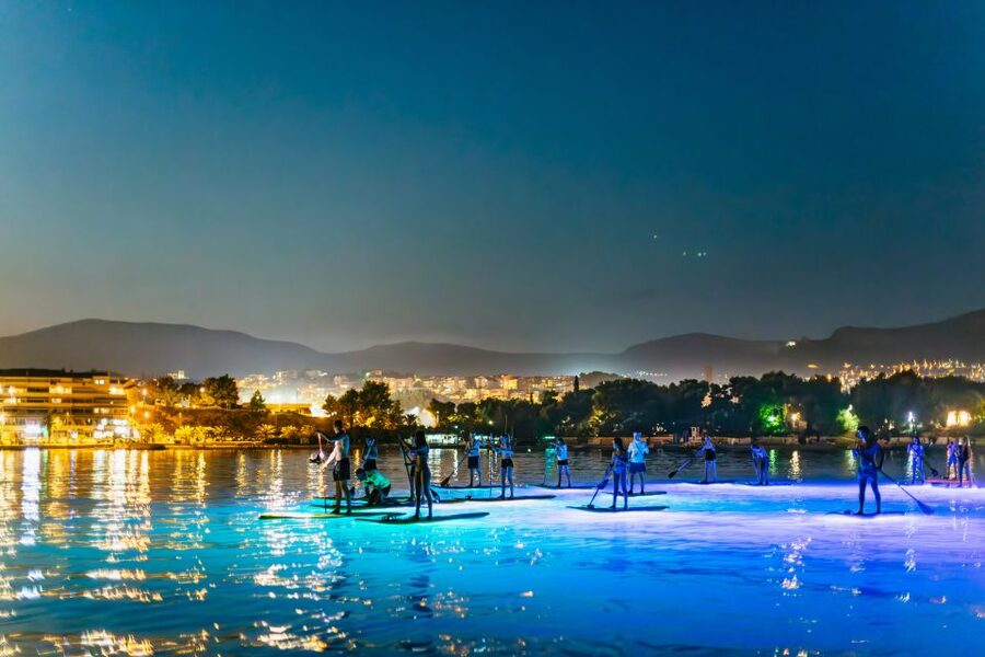 Split: Stand Up Paddleboard Night Glow Tour - Meeting opposite Hotel Briig, then warming up with a safety briefing