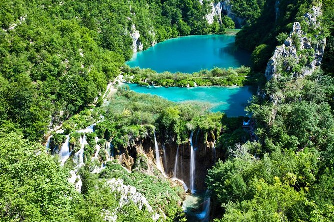 Split to Zagreb Group Transfer with Plitvice Lakes guided tour - How the Train and Boat Change Your Day Inside the Park