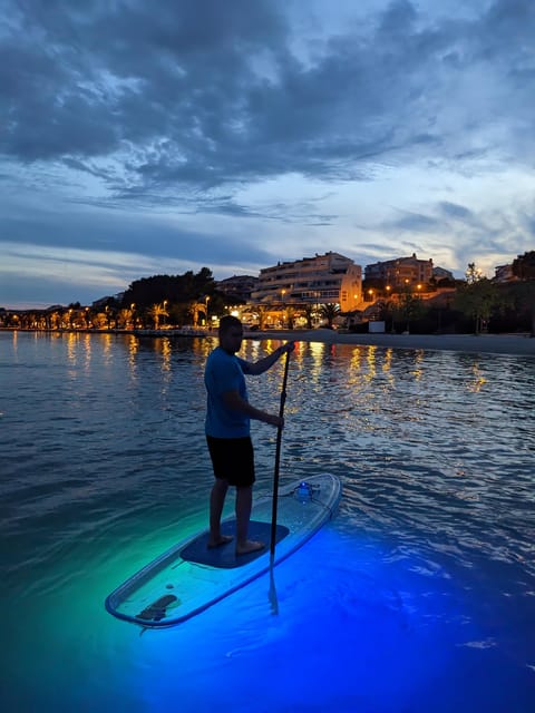 Split: Transparent SUP night Glow tour - Getting started on the board, beginner tips that matter