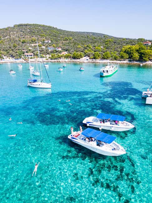 Split/Trogir: Half-Day(5 hours) 3-Island Speedboat Adventure - First Stop, Blue Lagoon (Veliki Drvenik): The Swim Time People Remember