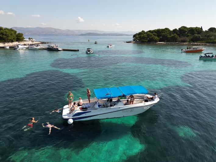 Split/Trogir: Half-Day(5 hours) 3-Island Speedboat Adventure - Čiovo’s Duga Cove and Beach Bar Borkko: Sand, Shade, and Another Swim Window