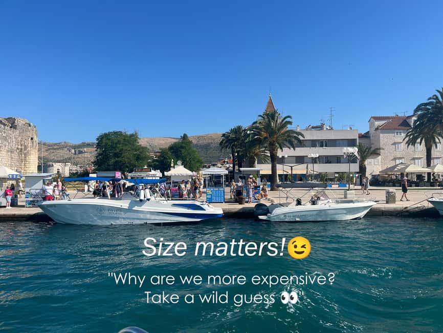Split/Trogir: Half-Day(5 hours) 3-Island Speedboat Adventure - Where You Meet the Boat in Split or Trogir (And What That Means for Your Day)
