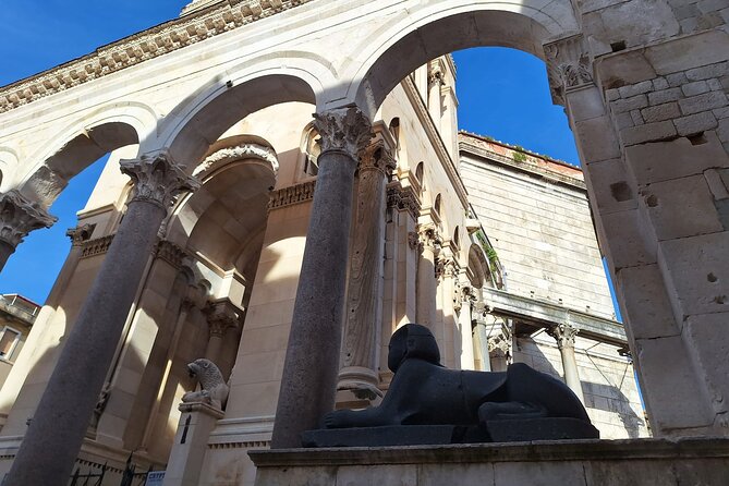 Top-Rated Split Game of Thrones and History City Walk - Dracarys! - Diocletian Palace Substructures, Daenerys, and The Chained Dragon Setting