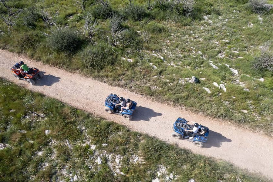 Trogir, Žedno: Čiovo Island 100% Off-Road Quad ATV Tour - Key points before you put on the helmet