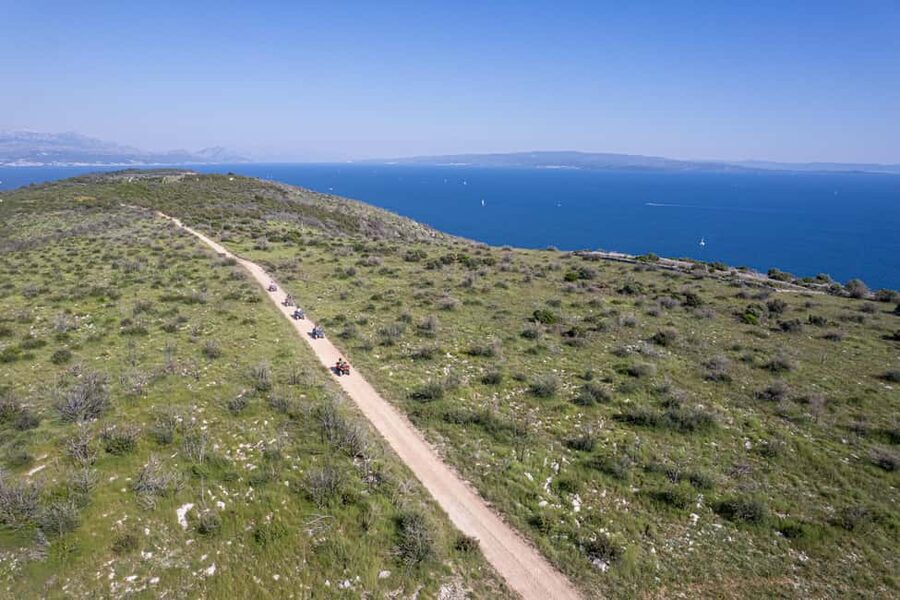 Trogir, Žedno: Čiovo Island 100% Off-Road Quad ATV Tour - The 30-minute safety training that keeps beginners in the game
