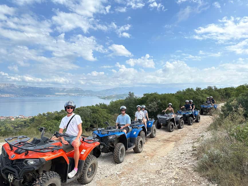Trogir, Žedno: Čiovo Island 100% Off-Road Quad ATV Tour - What the ride feels like: timed stops, off-road segments, and group rhythm