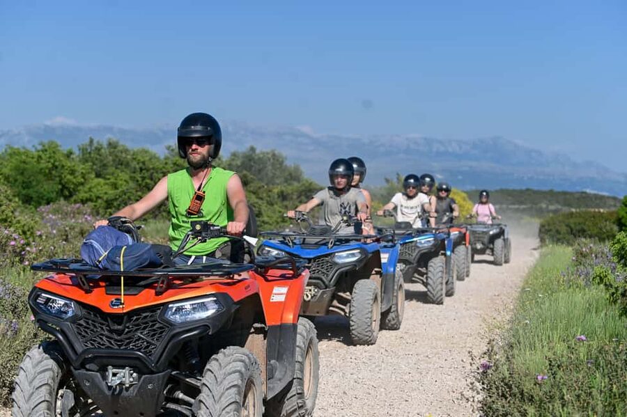 Trogir, Žedno: Čiovo Island 100% Off-Road Quad ATV Tour - Getting to Franini 35, Žedno, and what’s included from the start