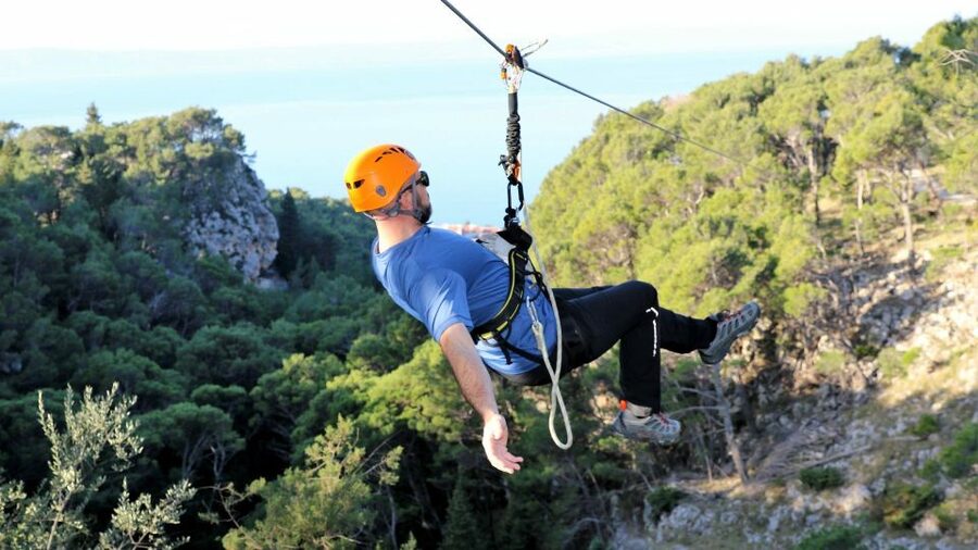 Tučepi: Zip Line Experience - Gornje Tučepi: What the Setup Looks Like in Real Life