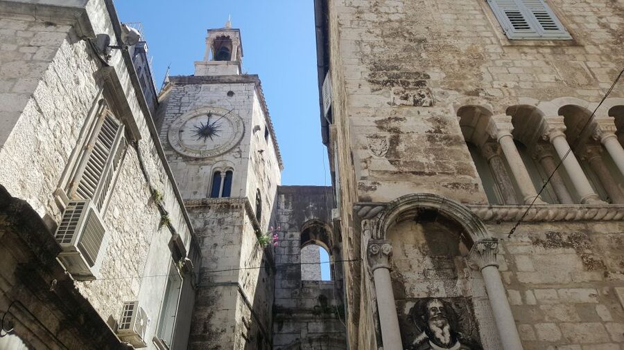 Walking Tour Split - Inside Diocletian’s Palace: Peristyle, Jupiter’s Temple, and the Golden Gates