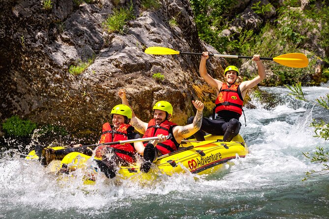 Whitewater Rafting on Cetina River from Split or Šestanovac - The swim break and canyon scenery: when the water turns refreshing
